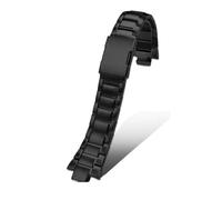 SRTYDCUR Edelstahl-Armband, kompatibel mit Casio EDIFICE-Serie EQW-M1100 EQW-A1000, Uhrenarmband-Reparaturwerkzeug, Herrenuhr-Zubehör(Black)