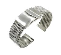 SRTYDCUR Edelstahlarmband 20 mm 22 mm Mesh Milanese Armband Schnellverschluss Metall Uhrenarmband Herren Damen Universal Ersatzarmband(22mm)