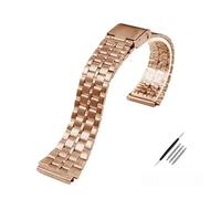 SRTYDCUR Feines Stahlarmband, kompatibel mit CASIO-Stahlarmband A158 / A159 A168 a169 b650 aq230/ 700 Small Gold Watch Series, 18 mm Armband(Rose gold 5)