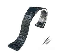 SRTYDCUR Feines Stahlarmband, kompatibel mit CASIO-Stahlarmband A158 / A159 A168 a169 b650 aq230/ 700 Small Gold Watch Series, 18 mm Armband(Blue 5)