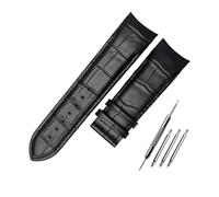 SRTYDCUR Genuine Calf Leather Watchband Watch Band Strap Compatible With Tissot COUTURIER T035 T035617 627 T035439 Watch Band(Black NO Buckle,24mm)