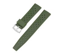 SRTYDCUR Gummi-Silikonarmband 20 mm 22 Universal-Schnellverschluss Tauchen Wasserdichtes Uhrenarmband Armband Kompatibel mit Casio for Seiko 5 Water Ghost(Army green,20mm)