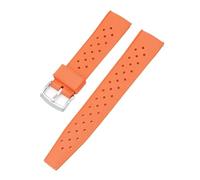 SRTYDCUR Gummi-Silikonarmband 20 mm 22 Universal-Schnellverschluss Tauchen Wasserdichtes Uhrenarmband Armband Kompatibel mit Casio for Seiko 5 Water Ghost(Orange,20mm)