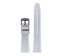 SRTYDCUR Gummi-Uhrenarmband, universelles Schnellverschluss-Armband, weiches Sport-Silikonband, kompatibel mit Seiko, Longines-Uhrenarmband(Grey02,20mm)