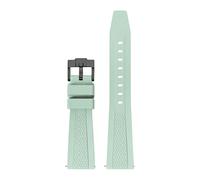 SRTYDCUR Gummi-Uhrenarmband, universelles Schnellverschluss-Armband, weiches Sport-Silikonband, kompatibel mit Seiko, Longines-Uhrenarmband(Light green02,22mm)