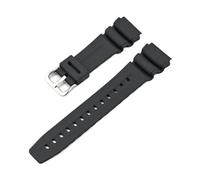 SRTYDCUR Harz-Kautschukarmband, Kompatibel Mit Casio MD-310 MD-752 MDA-100 MW-105 MWA-50Q SHW-100, Sportuhrenarmband, 18 20 Mm, 22, 24(Black silver,20mm)