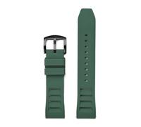 SRTYDCUR Hochfestes Silikonarmband 22 mm 20 for Seiko Diving Sport Quick Release Uhrenarmband Universalarmband Zubehör(Green02,20mm)