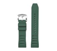 SRTYDCUR Hochfestes Silikonarmband 22 mm 20 for Seiko Diving Sport Quick Release Uhrenarmband Universalarmband Zubehör(Green,22mm)