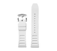 SRTYDCUR Hochfestes Silikonarmband 22 mm 20 for Seiko Diving Sport Quick Release Uhrenarmband Universalarmband Zubehör(White,20mm)