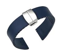 SRTYDCUR Hochwertiges, mit FKM-Armband 18/19/20/21/22 mm Tauch-Fluorkautschuk-Schnellverschluss-Uhrenarmband-Zubehör for Zuschneiden(Royal blue,21mm)