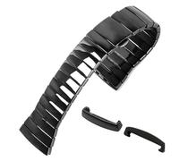 SRTYDCUR Keramik-Uhrenarmband, kompatibel mit Rado Sintra-Serie, schwarzes Keramikarmband, Damen und Herren, 17 mm, 26(17mm)