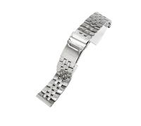 SRTYDCUR Kompatibel mit Breitling-Uhrenarmbändern Gold Avenger Challenger Massive Edelstahl-Faltschließe Wasserdicht Herren 18 20 22 24 mm Uhrenarmband(Steel,20mm)