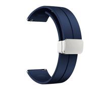 SRTYDCUR Kompatibel mit Casio Swordfish MDV-106 MDV106 MDV-107 MTPVD01. Water Ghost Silikon-Uhrenarmband 5374. Armband 22 mm Gummi-Sportarmband(Blue-silver)