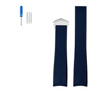 SRTYDCUR Kompatibel mit Tag Heuer Competitive Wan2110/Way201/Wbp208 Herren-Uhrenarmband, 22 mm, Sweet-Proof Sports Arc, Silikonkautschuk(Blue-Silver)