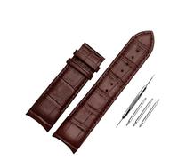 SRTYDCUR Kompatibel mit Tissot 1853 T035 Lederarmband T035627A Kalbslederarmband gebogenem Ende und Schmetterlingsschnalle(Brown-no buckle,22mm)