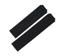 SRTYDCUR Kompatibel mit Tissot T-TOUCH T013 T047 20 mm weiches Silikonkautschuk-Uhrenarmband Schwarz Orange Sport-Uhrenarmband T091 T013420A(Black-No buckle,21mm)