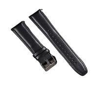 SRTYDCUR Leder-Uhrenarmband, 22 mm, kompatibel mit Omega, Seiko, Sportarmband, Vintage, Braun/Schwarz, Herren-/Damen-Sportarmband(Black)