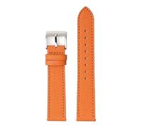 SRTYDCUR Lederarmband 18 mm 20 22, kompatibel mit Blancpain Universal Retro, Rindsleder, Schnellverschluss, Uhrenarmband, Water Ghost(Orange orange,18mm)