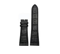 SRTYDCUR Lederarmband 26 mm 22 30, kompatibel mit Franck Muller FM6000H-Uhrenarmband, Armbanduhren-Zubehör, Rindsleder-Uhrenarmband(Black no buckle,22mm)