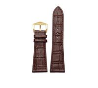 SRTYDCUR Lederarmband 26 mm 22 30, kompatibel mit Franck Muller FM6000H-Uhrenarmband, Armbanduhren-Zubehör, Rindsleder-Uhrenarmband(Brown gold,30mm)