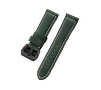 SRTYDCUR Lederarmband for Panerai, Rindsleder, Crazy Horse-Armband, Herren-Sportarmband, Armband 20 mm, 22, 24, for Seiko, kompatibel mit Casio(Dark green 02,20mm)