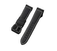 SRTYDCUR Lederarmband for Panerai, Rindsleder, Crazy Horse-Armband, Herren-Sportarmband, Armband 20 mm, 22, 24, for Seiko, kompatibel mit Casio(Black 02,24mm)