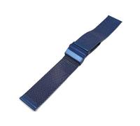 SRTYDCUR Milanese Loop Uhrenarmband 12/14/16/18/20/22mm Release Universal Herren Damen Edelstahlarmband Mesh Ersatz(Blue,18mm)