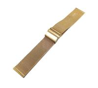 SRTYDCUR Milanese Loop Uhrenarmband 12/14/16/18/20/22mm Release Universal Herren Damen Edelstahlarmband Mesh Ersatz(Gold,20mm)