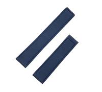 SRTYDCUR Nylon-Lederarmband 22 mm, kompatibel mit Breitling-Armband Avenger Superocean Heritage, Armband aus Segeltuch, Schnallengürtel(Blue,Silver Buckle)