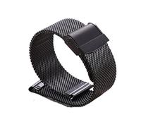 SRTYDCUR Schnellverschluss-Milanese-Armband 18 mm 20 mm 22 mm 12 mm 14 mm 16 mm 17 mm 19 mm 21 mm 24 mm Universalarmband 0,6 Mesh Edelstahl(Black,12mm)