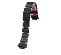 SRTYDCUR Schwarzes Uhrenarmband aus Kunststoff und Stahl, kompatibel mit dem Armband der Casio G-SHOCK DW5600 GW-M5610 GA-2100 GM2100 DW-6900-Serie(Black Red)