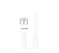 SRTYDCUR Silikon-Uhrenarmband, universelles Ersatzarmband, kompatibel mit Rolex, Seiko, Omega, Herren, Damen, 20 mm, 22(White-silver clasp,22mm)