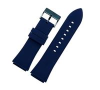 SRTYDCUR Silikonarmband, blau, Edelstahlschnalle, wasserdicht, Herren-Ersatzarmband, Uhrenarmband, kompatibel mit Guess W0247G3, W0040G3, W0040G7(Blue)