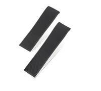 SRTYDCUR Uhrenarmband aus Gummi und Silikon, kompatibel mit dem Longines-Armband for Conquest HydroConquest L3.742 782 Serie, 21 mm(Black-No buckle)