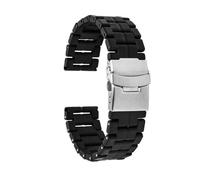 SRTYDCUR Uhrenarmband aus Kohlefaser, 23 mm, kompatibel mit Luminox Band 3080, 3150, 8800, 6402, Herren-Sportarmband, Zubehör, Kunststoff-Stahlarmband(Black Silver)