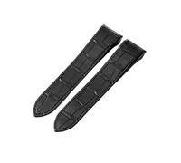 SRTYDCUR Uhrenarmband aus Rindsleder, kompatibel mit der Cartier Santos 100-Serie, schweißfest, 20 mm, 23, Zubehör, Ersatz(Black-no clasp,20mm)