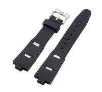 SRTYDCUR Uhrenarmband aus Silikonkautschuk mit Kerbe DP42C14SVDGMT Schwarzes Armband for Herren und Damen 22 * 8mm 24 * 8mm(24mm-8mm)