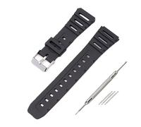 SRTYDCUR Uhrenarmband kompatibel mit Casio-Armbändern, Uhrenaccessorise CA-53W, CA-61W, FT-100W, W-520U, W-720G, weiches TPU-Armband, 20 mm, Armband, Gürtel, FT100W(18mm)
