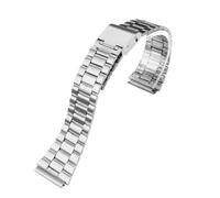 SRTYDCUR Uhrenarmband kompatibel mit Casio F-91W F105 F108 A158W A168 AE1200 AE1300, Ersatzarmband aus Metall, 18 mm, Edelstahlarmband(Silver)