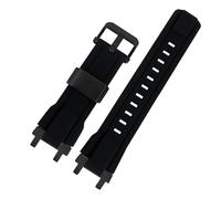 SRTYDCUR Uhrenzubehör, Ersatzarmband, kompatibel mit Casio MTG-B1000 G1000, Uhrenarmband, massives Stahl-Linker-Gummi-Silikon, wasserdichtes Armband(Black Black buckle)