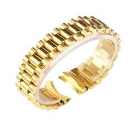 SRTYDCUR Uhrenzubehörband aus massivem Edelstahl, kompatibel mit Rolex DATEJUST DAY-DATE OYSTERPERTUAL DATE Uhrenarmband(Gold 3,20mm)