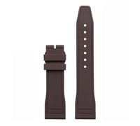 SRTYDCUR Weiches Naturkautschuk-Uhrenarmband, kompatibel mit IWC-Armband Big Pilot's TOP 20 mm, 21, 22, Uhrenarmband for Breitling(Brown,22MM_SILVER PIN BUCKLE)