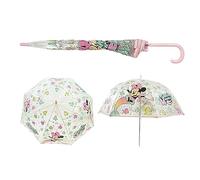 SRV Hub Kinder-Regenschirm aus PVC für Mädchen und Jungen, winddicht, 8 Paneele, cartoon-charaktere, klassischer Regenschirm, Brolly für Unisex-Kinder ab 3 Jahren, transparent