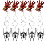 SRV Hub Marvel Avengers Schlüsselanhänger mit Metallic-Helm - 3D-Metall-Sammelstück für Rucksäcke, Schlüssel, Schultaschen, Fahrräder und Autos, Weihnachtsgeschenke für Jungen und Jugendliche, 10 x