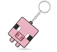 SRV Hub Minecraft-Schlüsselanhänger aus weichem PVC, Schwein-Schlüsselanhänger, One size