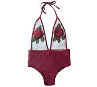 SRZYMJ Badeanzug Damen Sport Monokini Damen Sexy String Badekleid Damen Große Großen Rot Swimsuits for Women Two Piece Tankini Mit Shorts Bikini Damen Set Schwarz Strandmode Für Mollige Bademantel