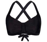 SRZYMJ Badeshorts Damen Badehose Hohe Taille Schnell Trocknende Boardshorts Wassersport 2 in 1 Laufhose Kurz Sporthose mit Reißverschlusstasche 1-Schwarz S (Nur Tankini Oberteil oder Badeshorts)