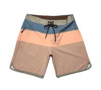 SRZYMJ Badeshorts Für Herren Khaki Lange Badehose Herren Badeshorts Schnelltrocknende Boardshorts mit Mesh & Verstellbarem Tunnelzug Cord Shorts Herren Sporthose Kurz Cargohose Chino Hose Kurz 36