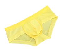 SRZYMJ Boxershorts Herren Gelb Boxershorts Herren Männer Unterwäsche Unterhosen Men Retroshorts Boxer Baumwolle Boxershorts, Weihnachten Sporthose Herren Kurz Mit Innenhose Unterhosen Baumwolle XXL