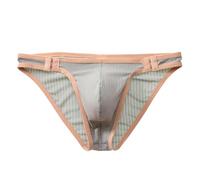 SRZYMJ Boxershorts Herren ohne Eingriff klassischen Briefs Kratziger Reiben Kleben Retroshorts Silky Touch Atmungsaktive Superweich für Männer für den Alltag Thermounterhosen Männer Lang Grün M